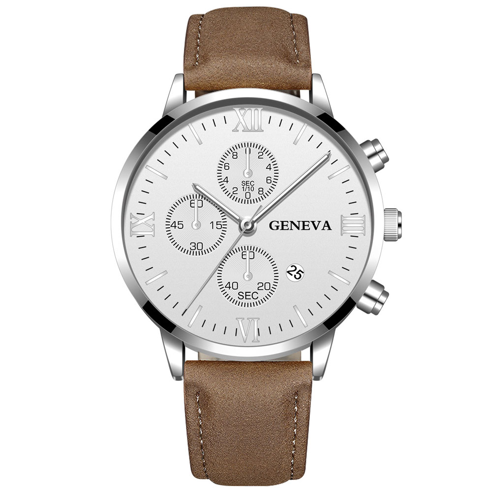 Luxury Watch Holder For Men - Geneva Fashion Men Date Alloy Case