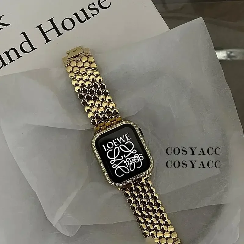 Luxury Watch Apple Bands - Women Stainless Steel Strap For Apple