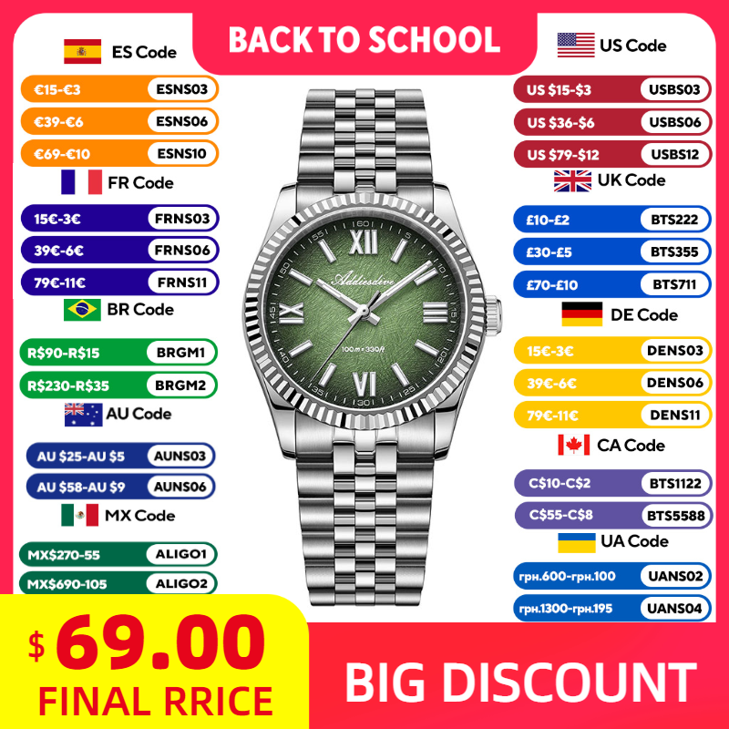 Luxury Watch And Bracelet - ADDIESDIVE Elegant Watch for Woman Luxury