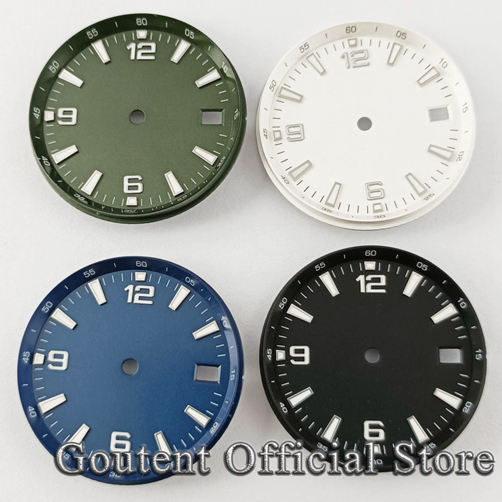 Luxury Watch Face - Goutent 31mm Sterile Watch Dial Black
