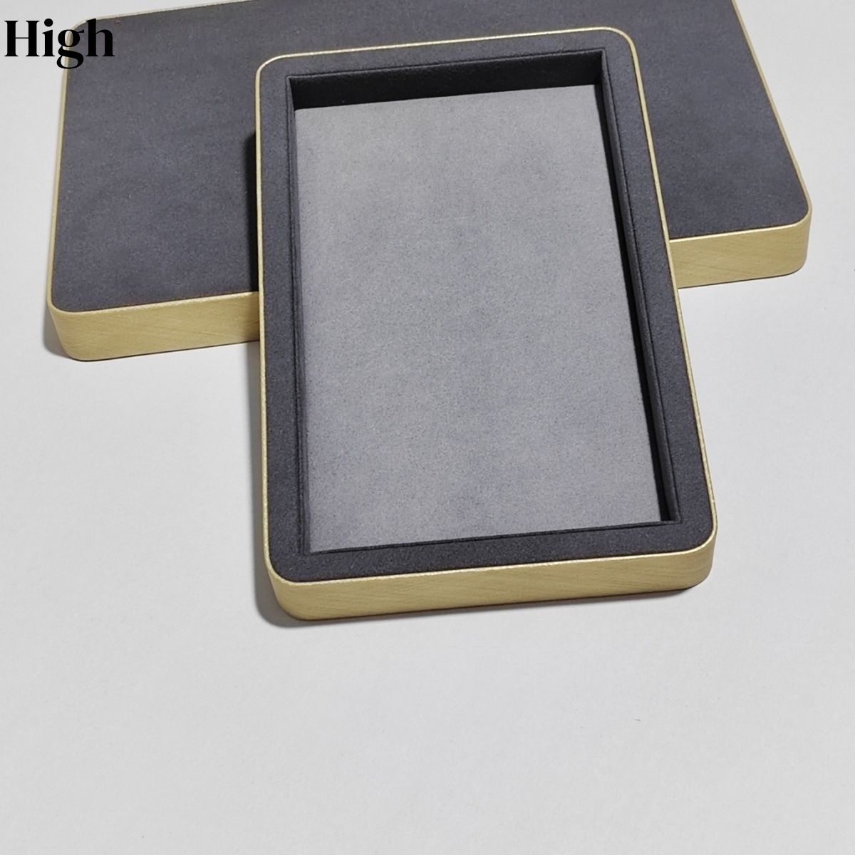 Luxury Watch Photography - Gray Suede Leather Jewelry Display Tray