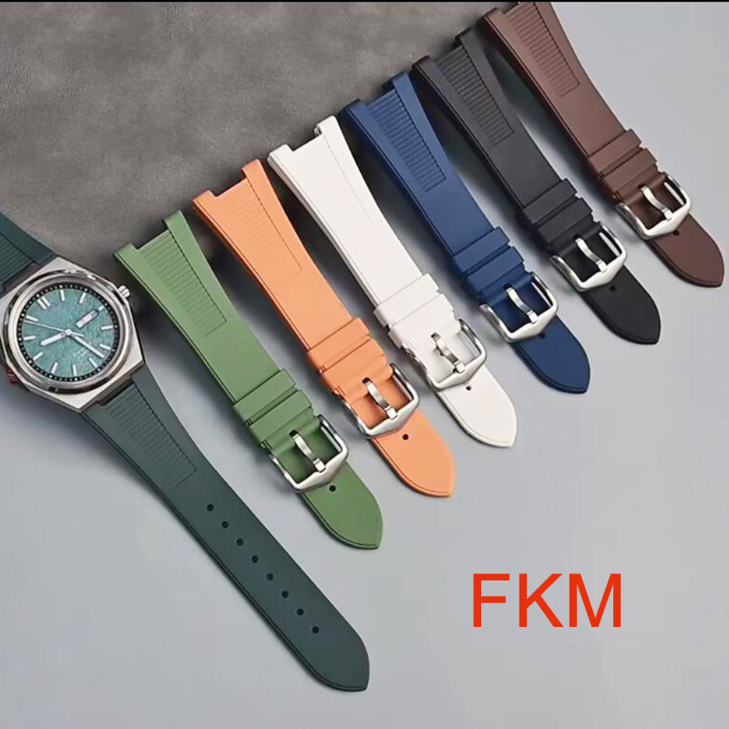 Patek Philippe Watch Nautilus - Fluoro Rubber Strap 25*12mm Dedicated End