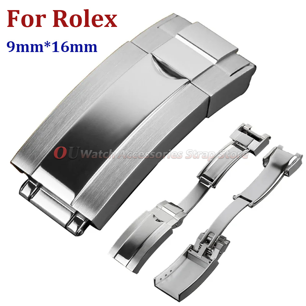 Luxury Watch Logo - 9mmx16mm Stainless Steel Deployment Clasp for