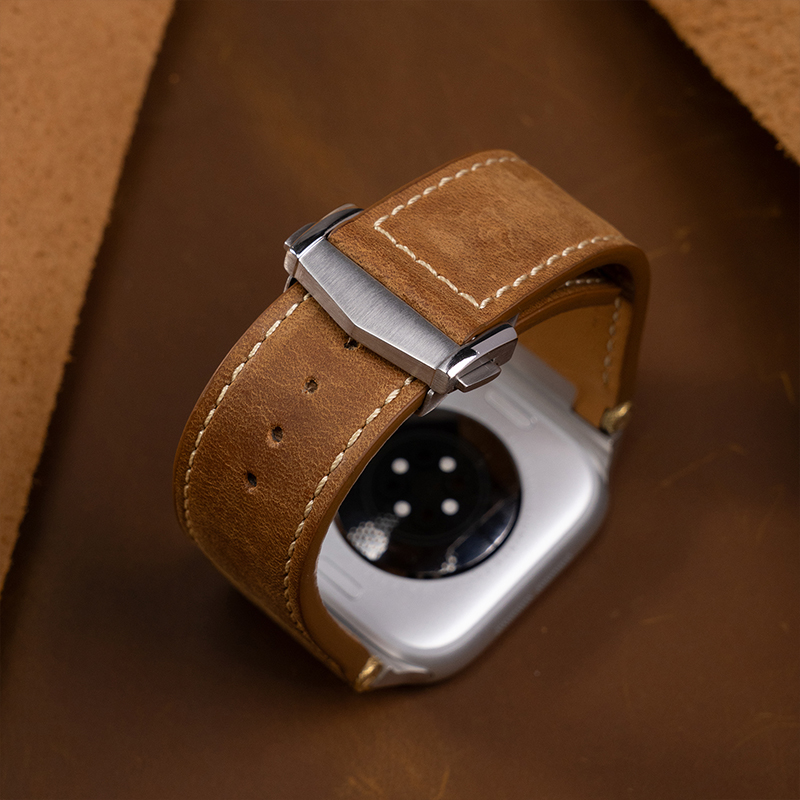 Luxury Leather Sport Band For  - Luxury Watch Apple Bands 评论和价格
