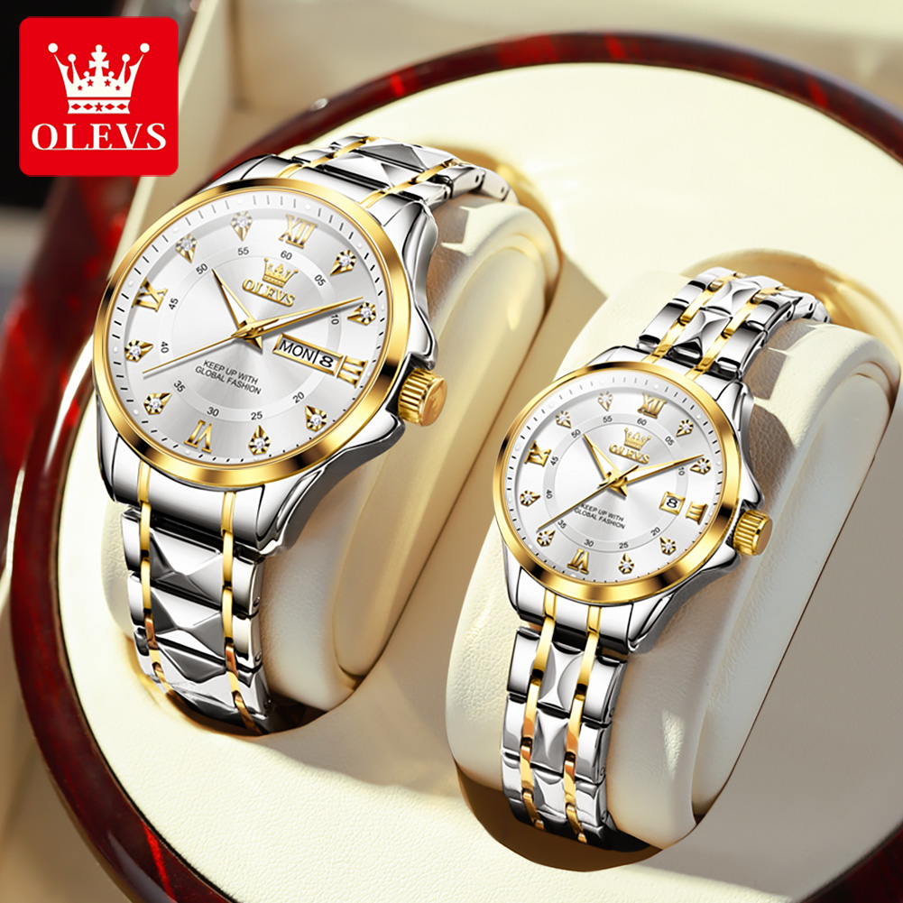 OLEVS 2906 Couple Watch Origin - Luxury Watch Wallpaper 评论和价格