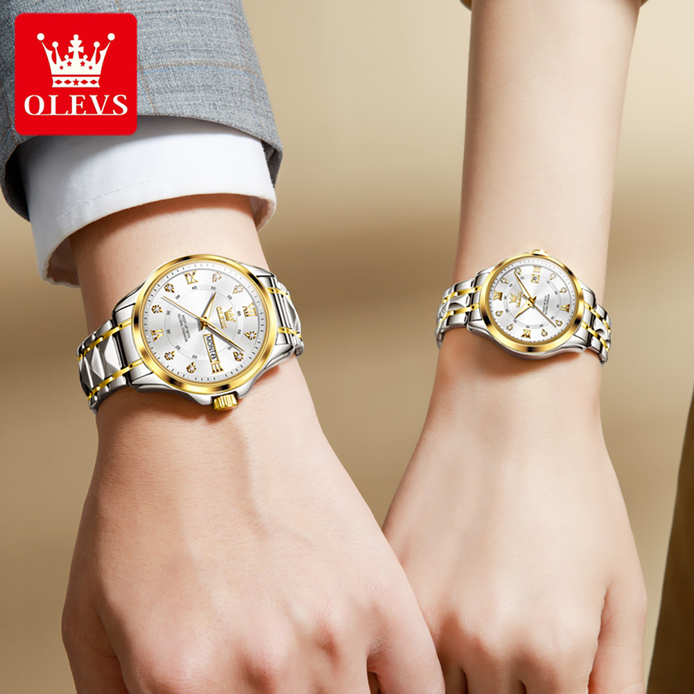 OLEVS 2906 Couple Watch Origin - Luxury Watch Wallpaper 评论和价格