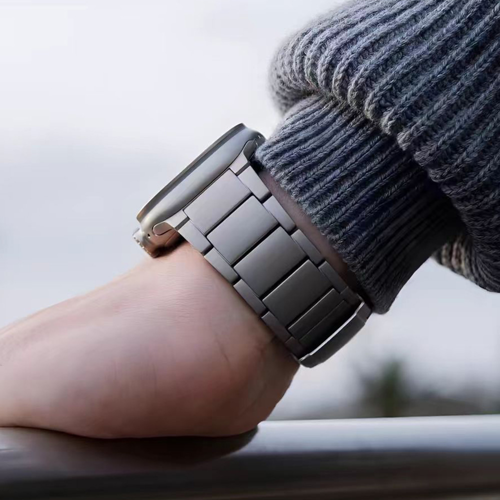 Titanium Business Men Strap fo - Luxury Watch Apple Bands 评论和价格