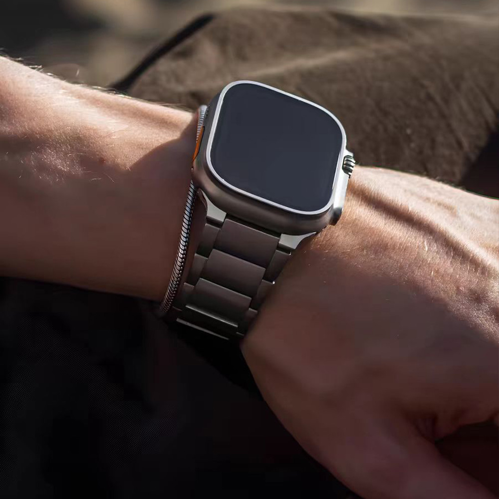 Titanium Business Men Strap fo - Luxury Watch Apple Bands 评论和价格