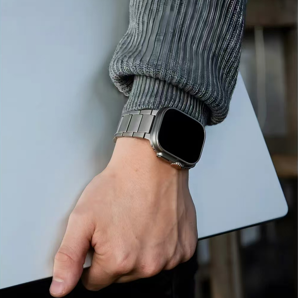 Titanium Business Men Strap fo - Luxury Watch Apple Bands 评论和价格