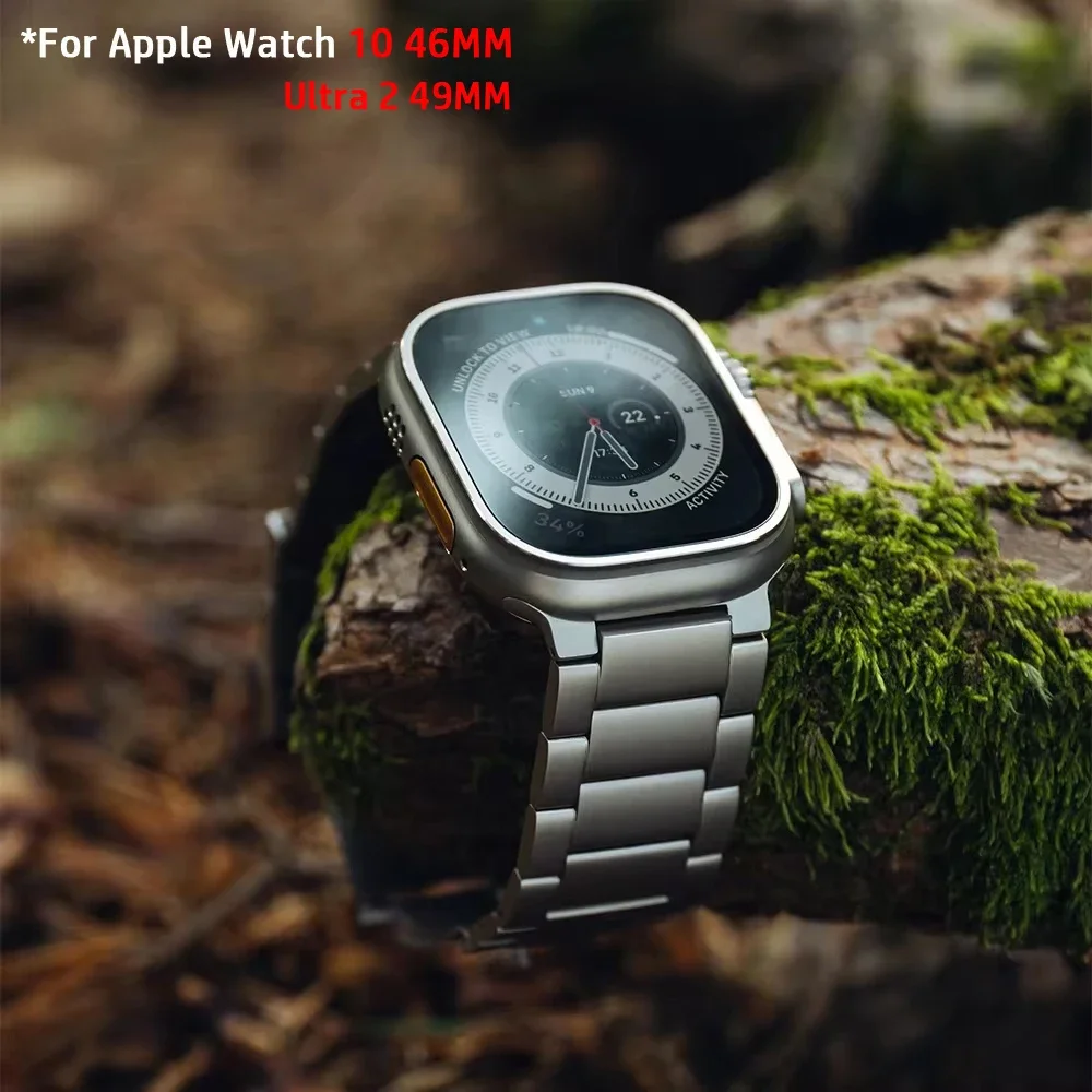 Titanium Business Men Strap fo - Luxury Watch Apple Bands 评论和价格