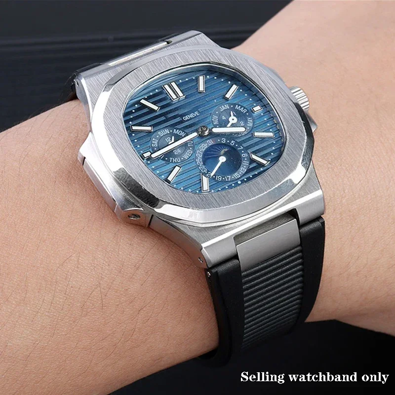 Silicone Watch Strap For Patek - Patek Philippe Watch Nautilus 评论和价格
