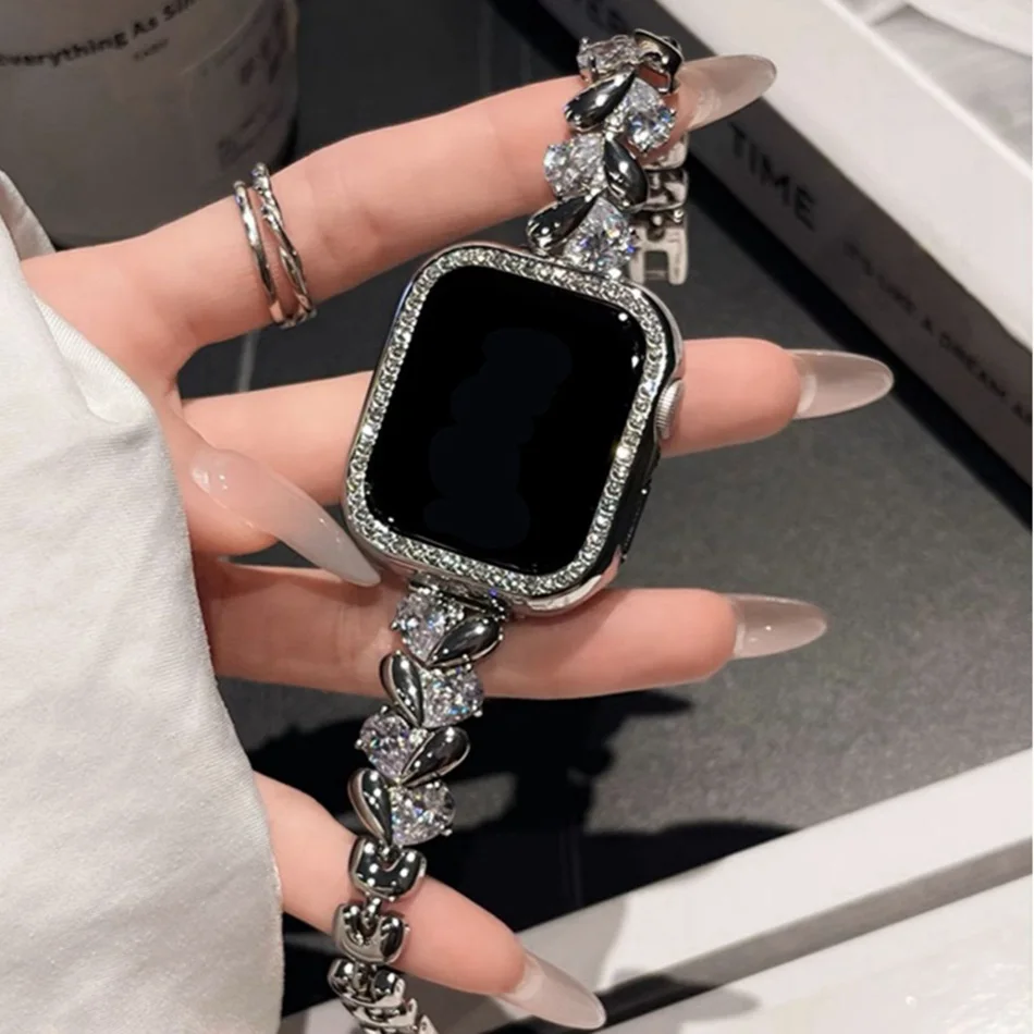 Love Diamond Strap For Apple W - Luxury Watch Apple Bands 评论和价格
