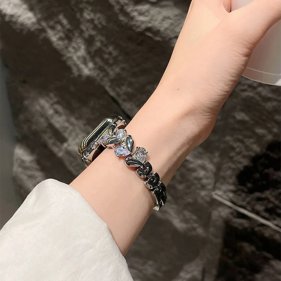 Love Diamond Strap For Apple W - Luxury Watch Apple Bands 评论和价格