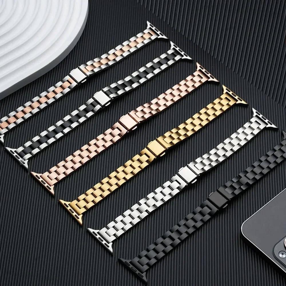 Slim Metal Stainless Steel Str - Luxury Watch Apple Bands 评论和价格