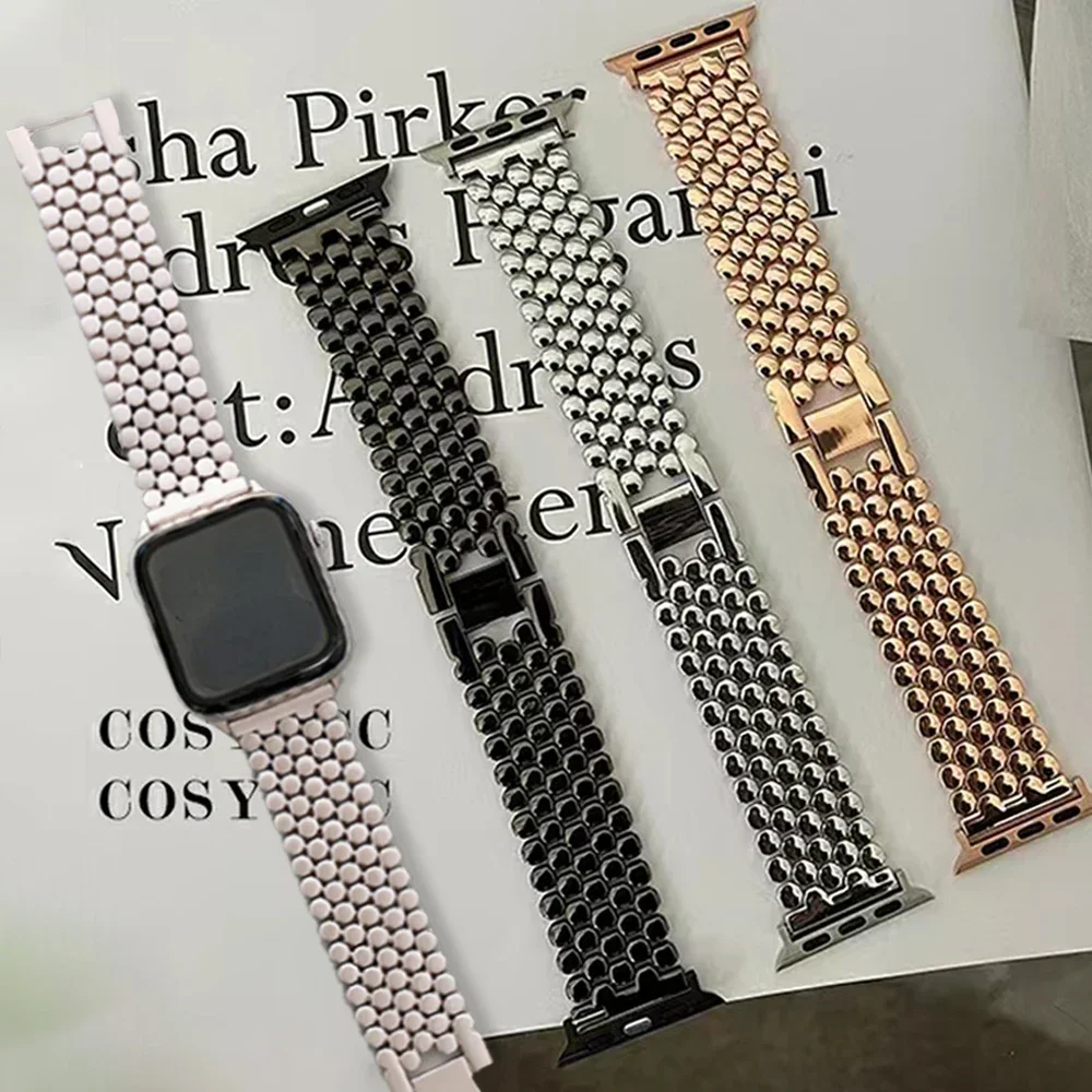 Women Stainless Steel Strap Fo - Luxury Watch Apple Bands 评论和价格