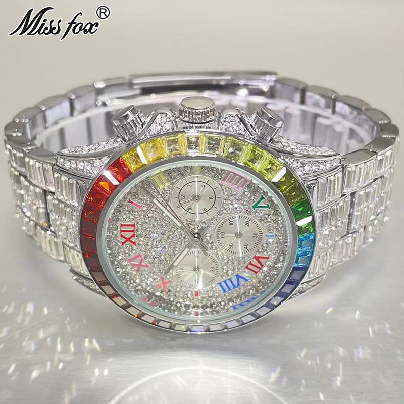 MISSFOX Luxury Iced Watch For  - Luxury Watch Exhibition 评论和价格
