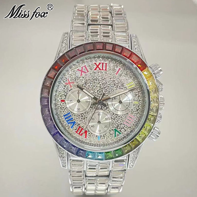 MISSFOX Luxury Iced Watch For  - Luxury Watch Exhibition 评论和价格