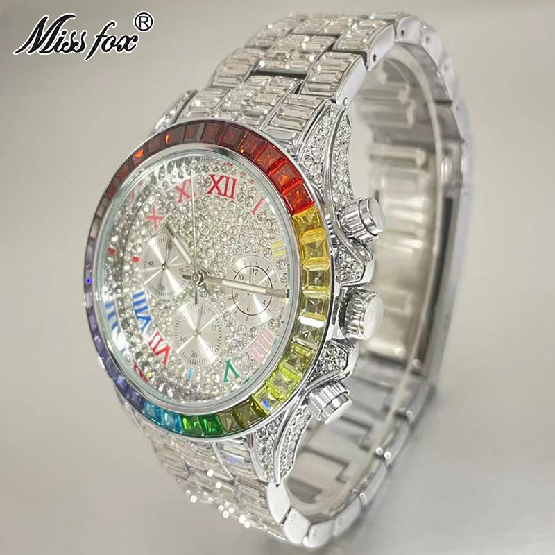 MISSFOX Luxury Iced Watch For  - Luxury Watch Exhibition 评论和价格