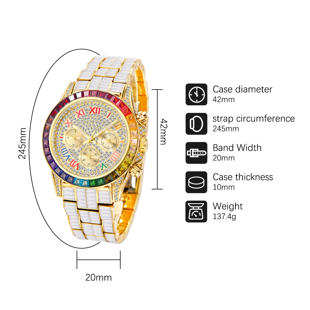 MISSFOX Luxury Iced Watch For  - Luxury Watch Exhibition 评论和价格