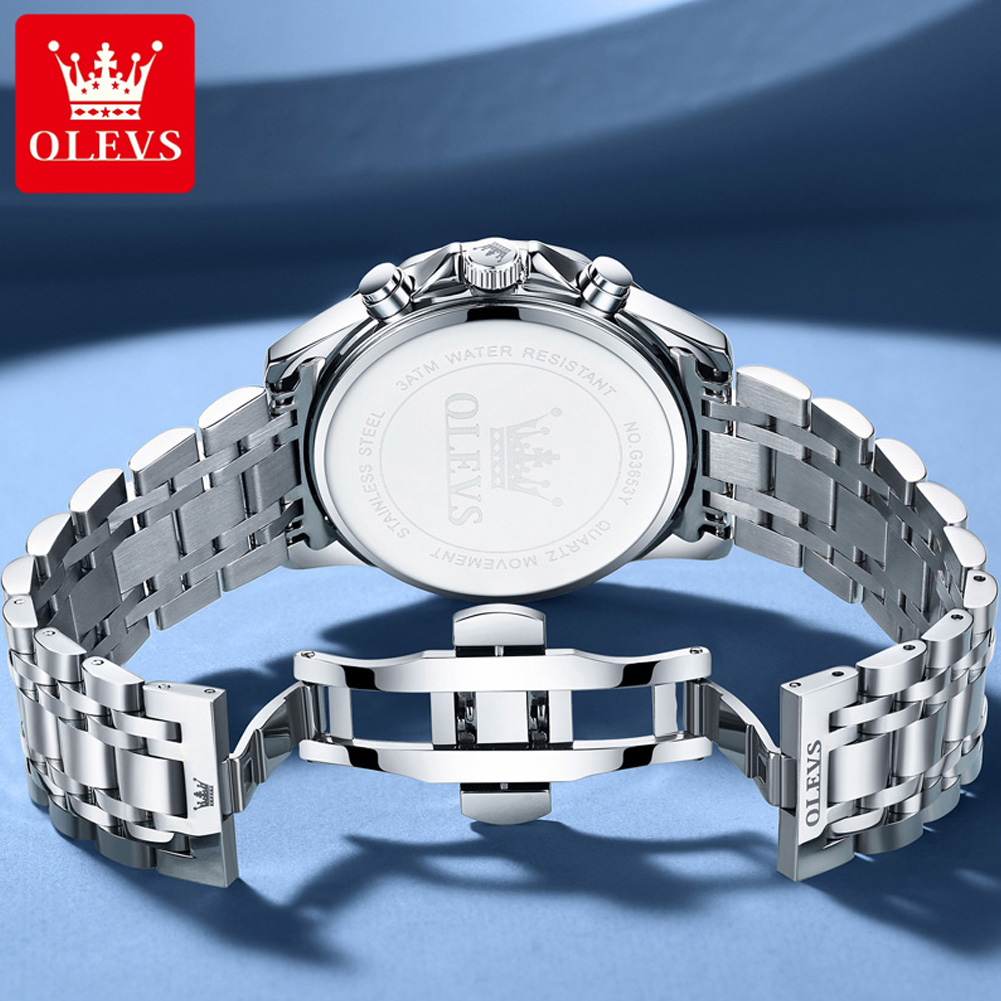 OLEVS 3653 Brand Moon Phase Ca - Luxury Watch Exhibition 评论和价格