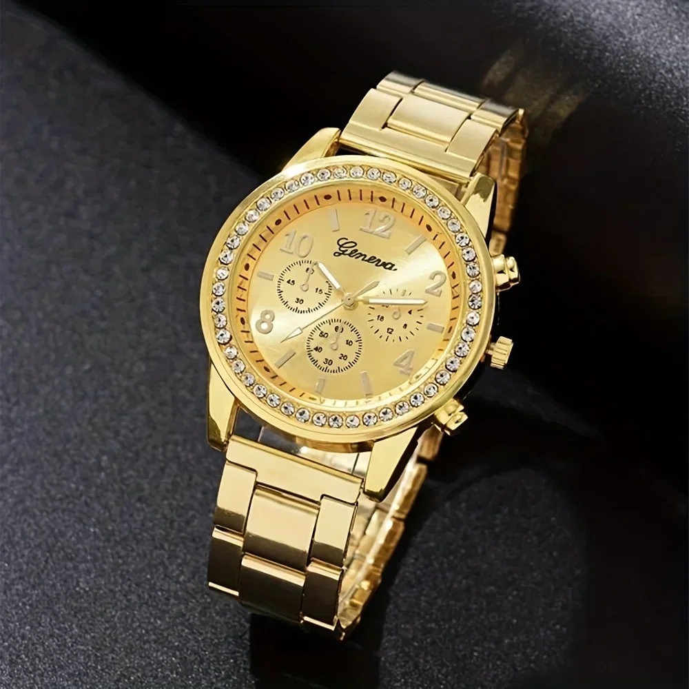 Luxury Rhinestone Quartz Watch - Luxury Watch Gift For Her 评论和价格