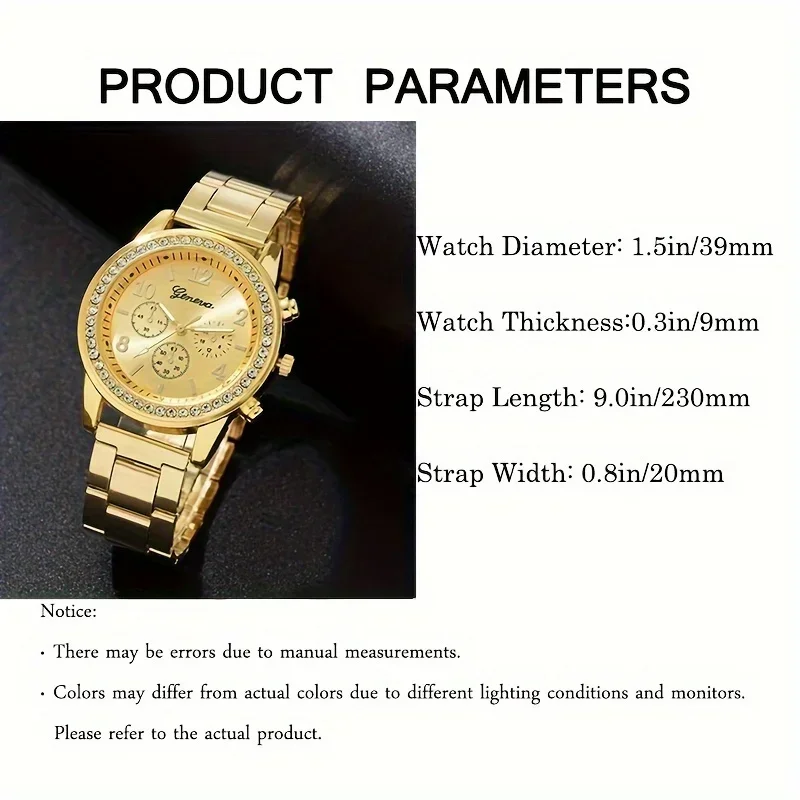 Luxury Rhinestone Quartz Watch - Luxury Watch Gift For Her 评论和价格