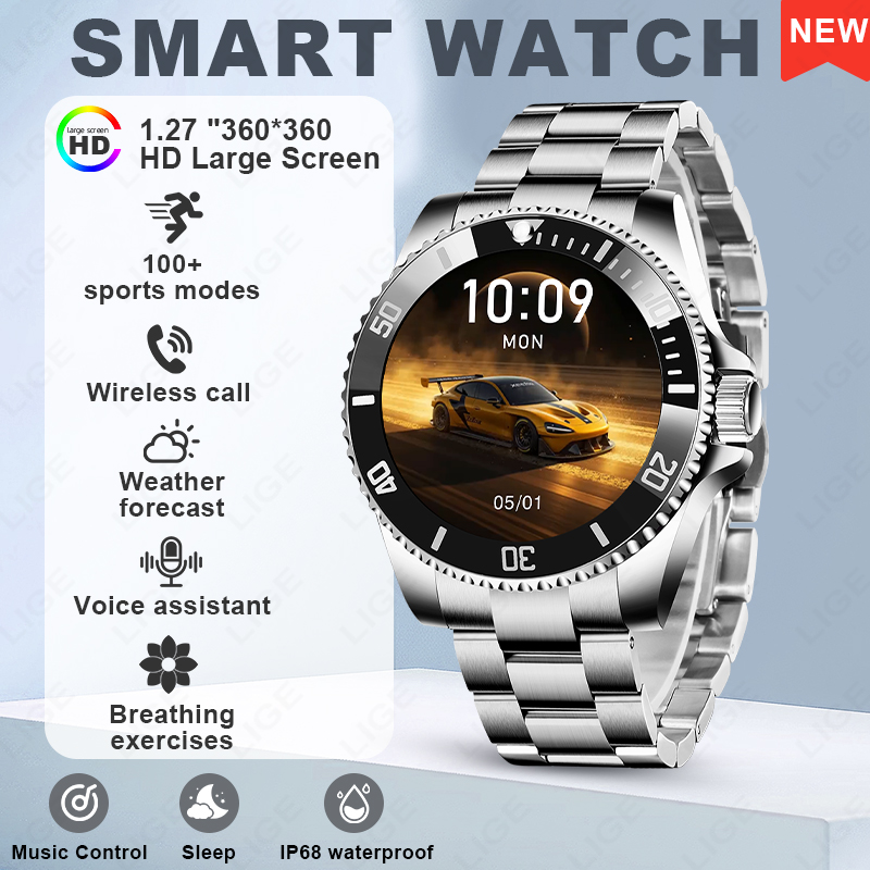 LIGE Smart Watch Luxury Steel  - Luxury Watch Korea 评论和价格