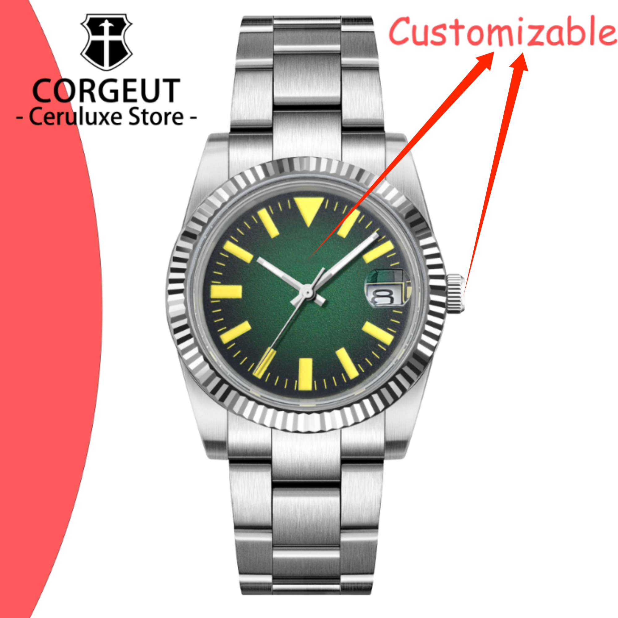 Custom Logo 36/39mm New NH35 A - Luxury Watch Logo 评论和价格