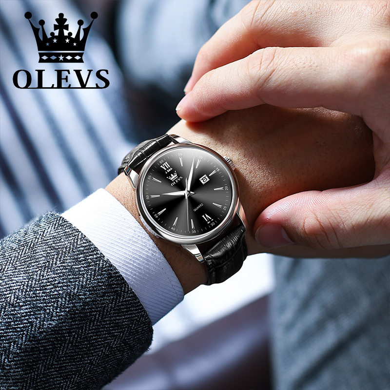 OLEVS Quartz Men's Watch Fashi - Luxury Watch Holder For Men 评论和价格