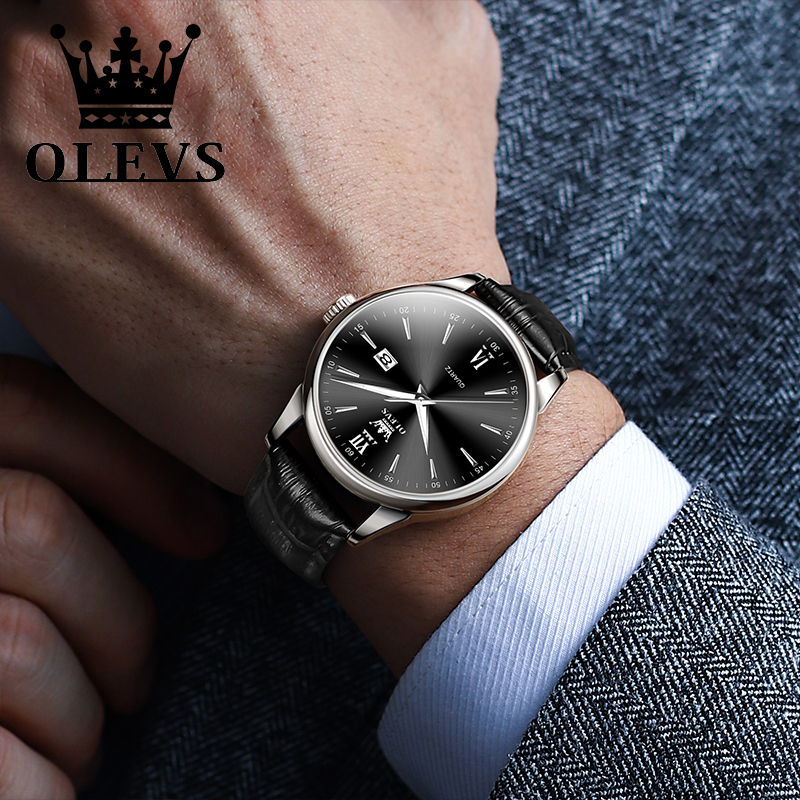 OLEVS Quartz Men's Watch Fashi - Luxury Watch Holder For Men 评论和价格