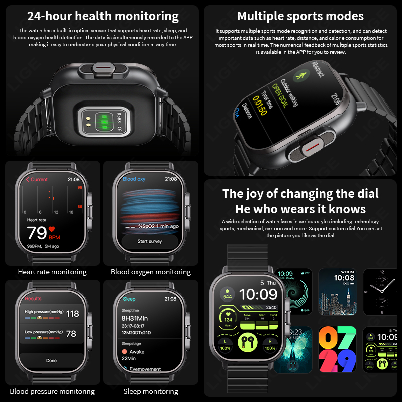 TWS 2in 1 Smart Watch with Hea - Luxury Watch Korea 评论和价格