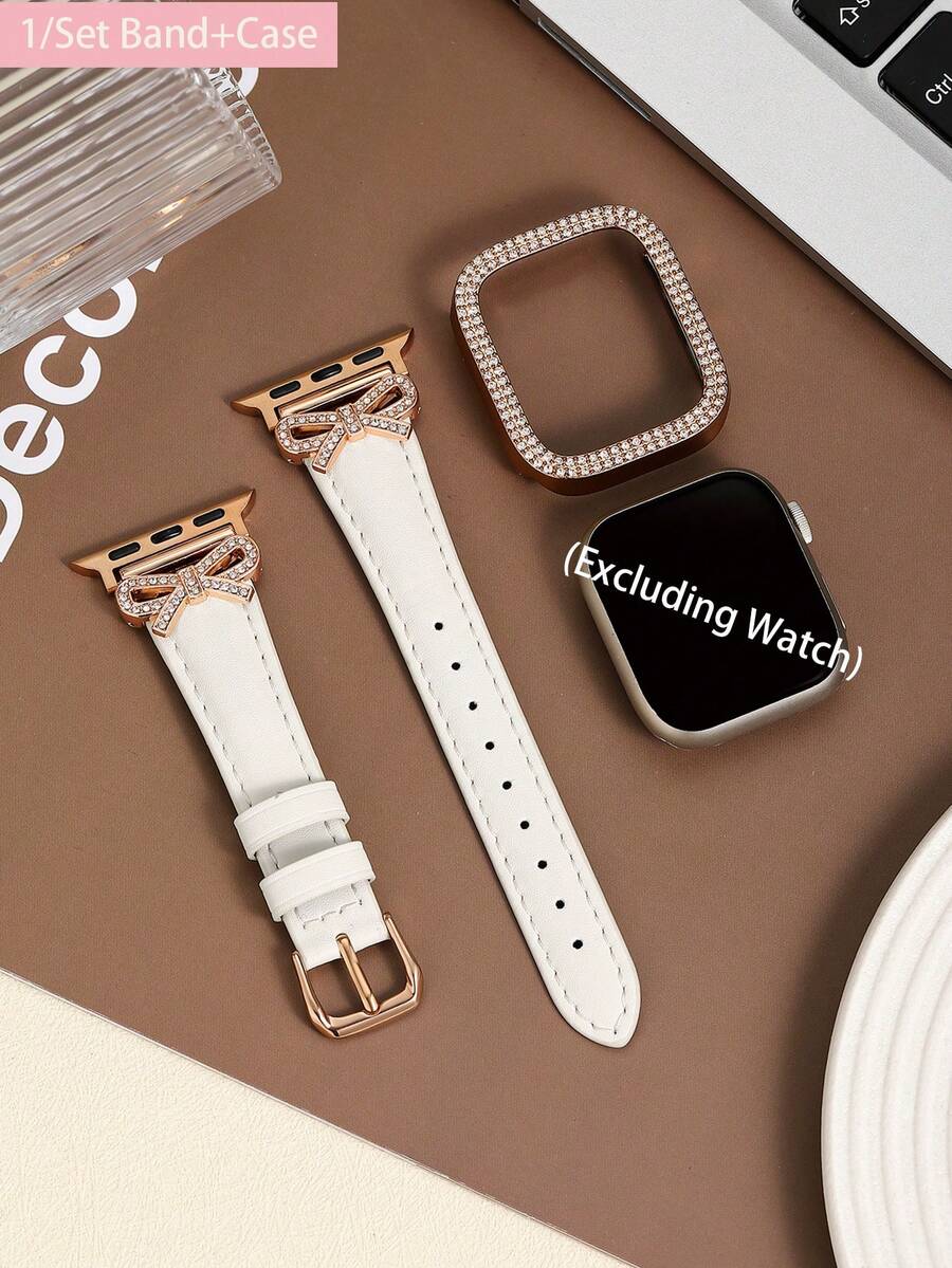 1/Set Luxury Rose Gold Diamond - Luxury Watch Apple Bands 评论和价格
