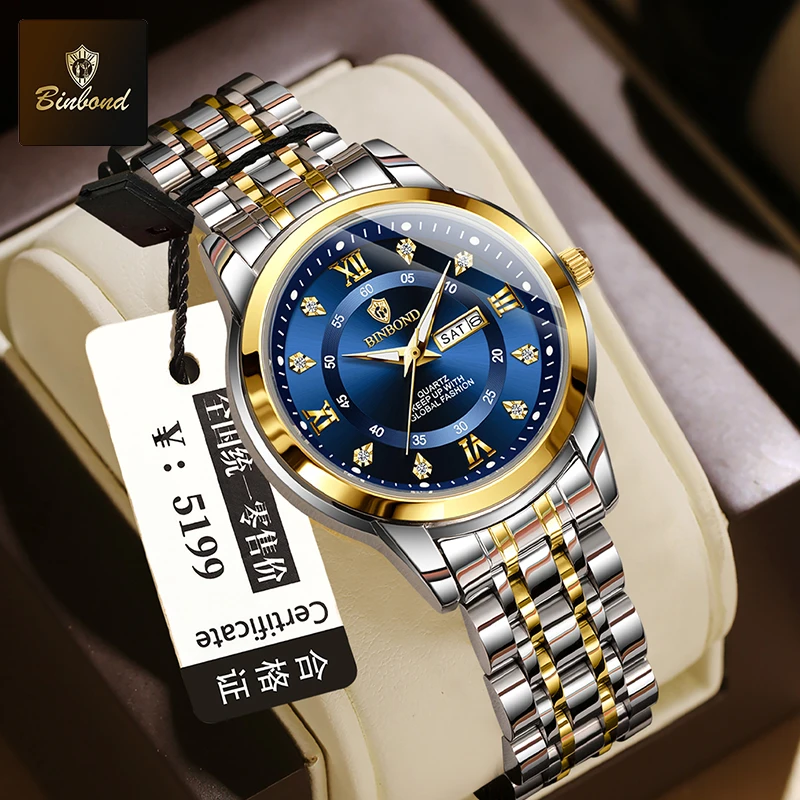 BINBOND B7169 Top Brand Luxury - Luxury Watch Exhibition 评论和价格