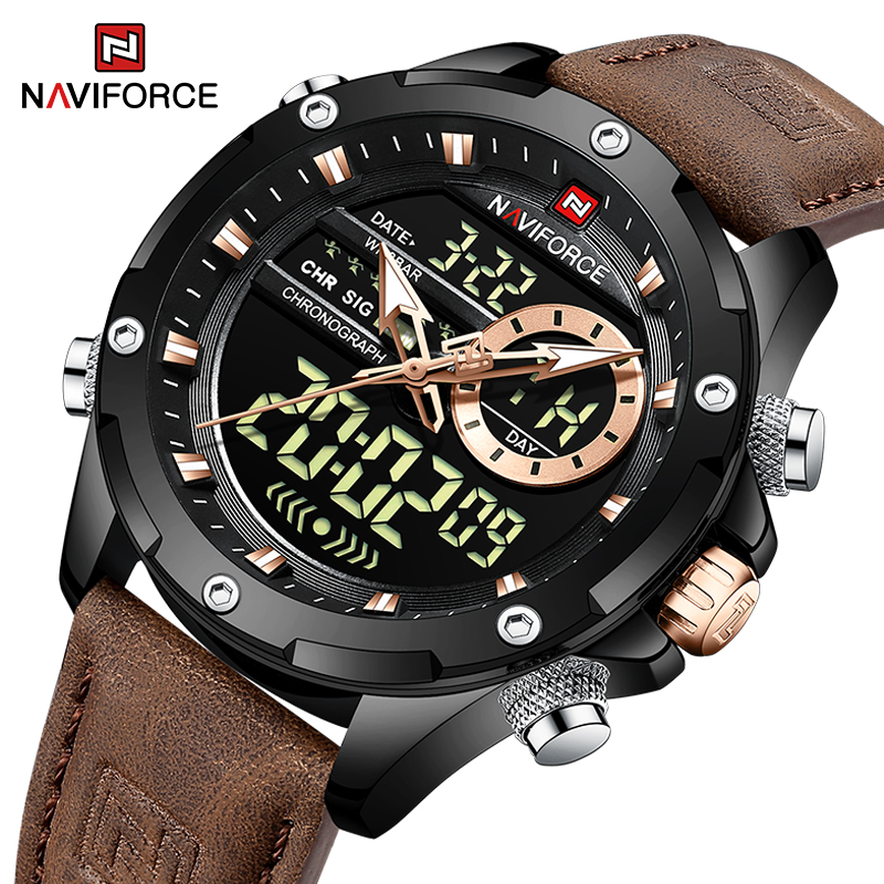 New NAVIFORCE Men Watches Quar - Luxury Watch Holder For Men 评论和价格
