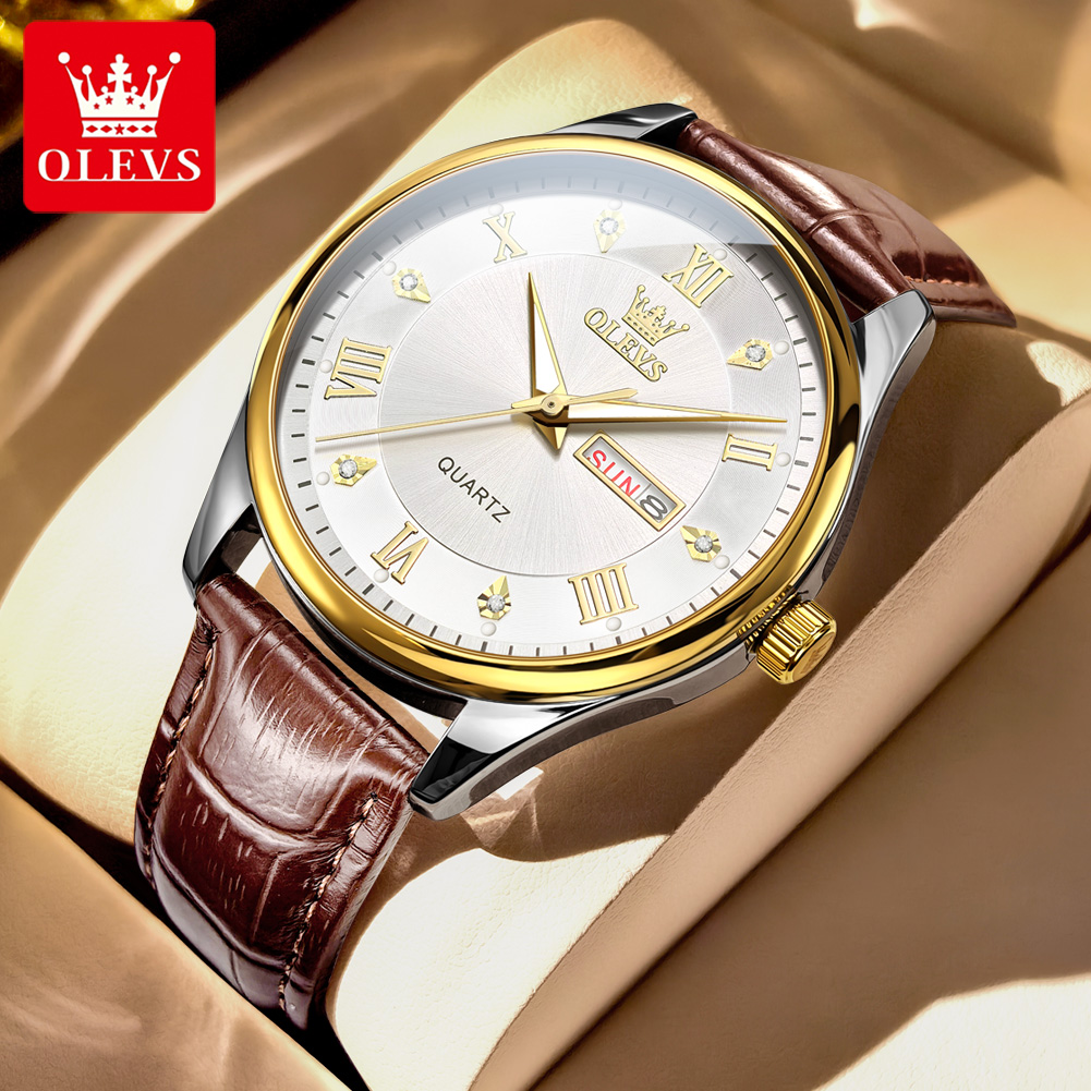 OLEVS Couple Watch Luxury Bran - Luxury Watch Gift For Her 评论和价格