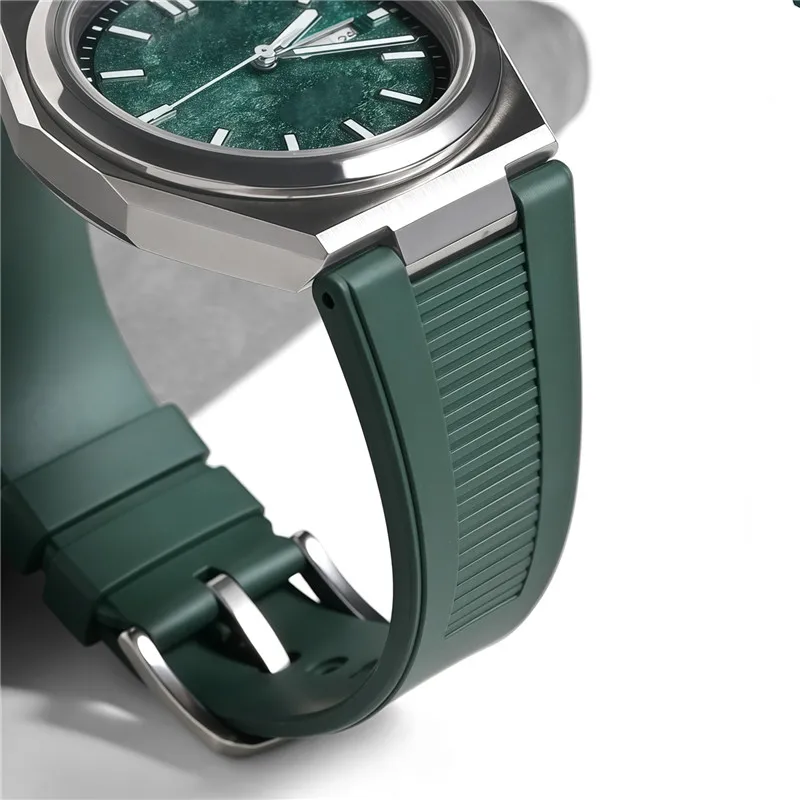 Fluoro Rubber Strap 25*12mm De - Patek Philippe Watch Nautilus 评论和价格