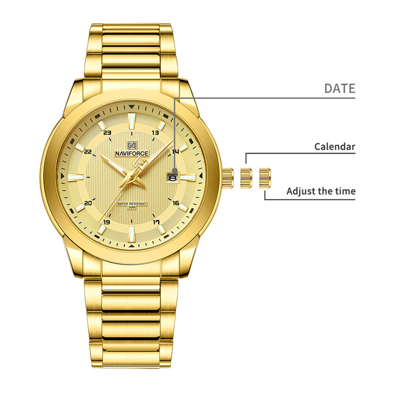 2024 Top Brand NAVIFORCE Mens  - Luxury Watch Exhibition 评论和价格